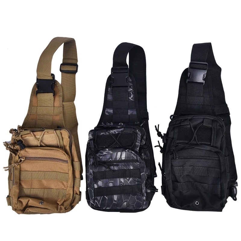 Men Backpack Molle Tactical Sling Chest Bag Assault Pack Messenger Shoulder Bag