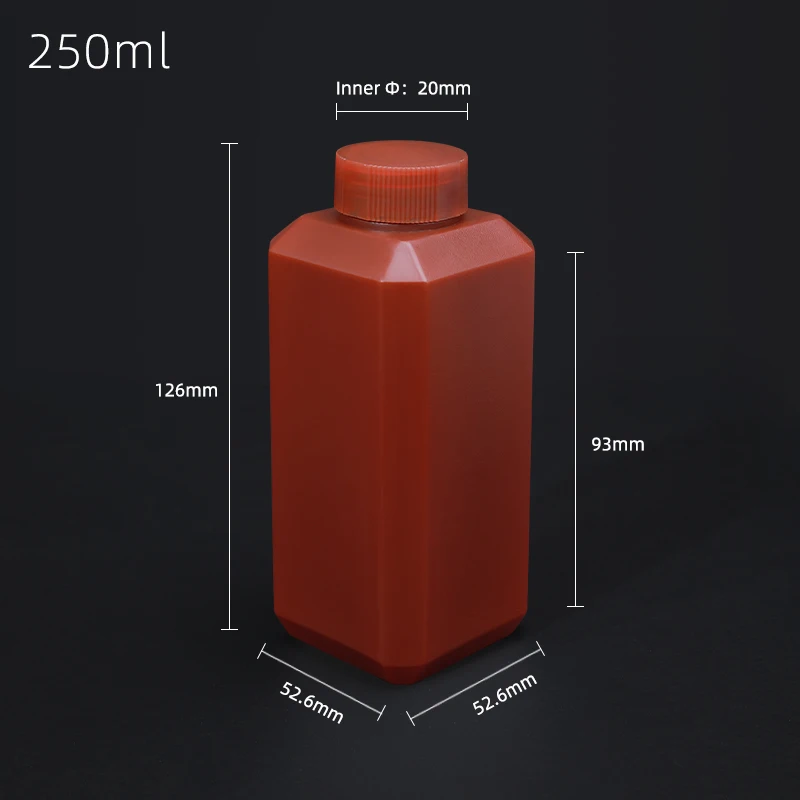 Refillable Bottles 10PCS 250ML Empty HDPE bottle narrow mouth storage container cosmetic Lotion Essential oil Refillable Bottles
