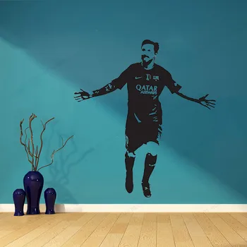 

Football Players Wall Decals Soccer Vinyl Wall sticker removable Art mural HJ352
