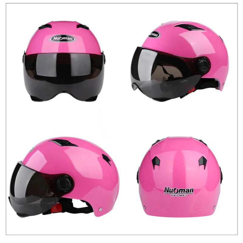 Шлем мотоциклетный открытый шлем Capacete мотоциклетный шлем Cascos Para мото гоночный мотоциклетный винтажный шлем - Цвет: pink