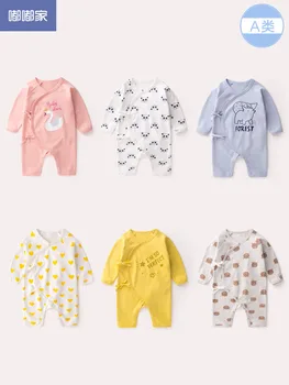

SPRING AUTUMN KIDS Conjoined Garment Jumpsuits Rompers Monk Series Unisex Neonate Baby Clothes Thin 100% Cotton 1 Piece