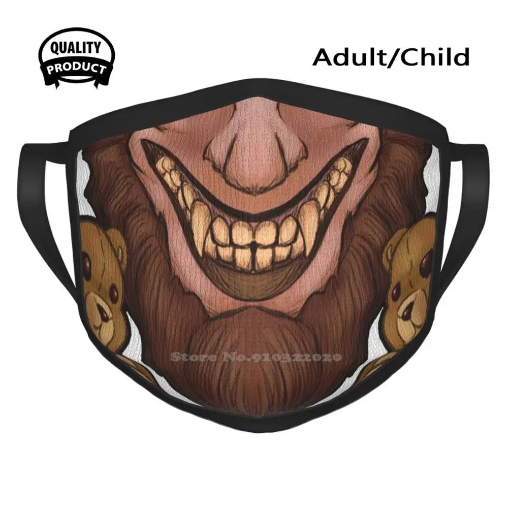 

Хлопковая дышащая маска для лица Junkrampus, Krampus, нежелательная крыса, наручные часы, Рождественский демон