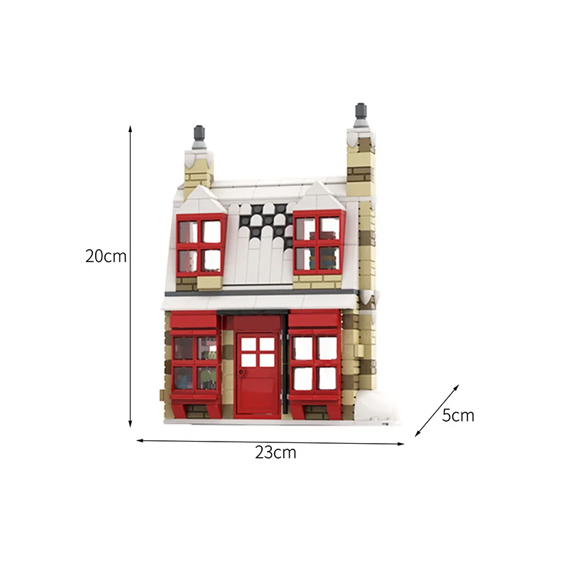 Magic World City Store Building Blocks Movie Creativity Street View Harris House Model Bricks Education Toys Block Moc