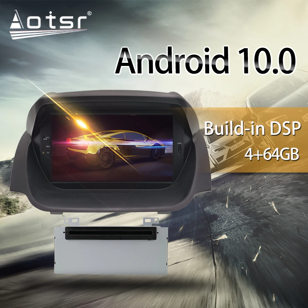 For Ford Fiesta 2013-2016 Car Multimedia Radio Player Stereo screen Android 10 DSP 8 inch IPS screen Audio GPS Navi BT head unit