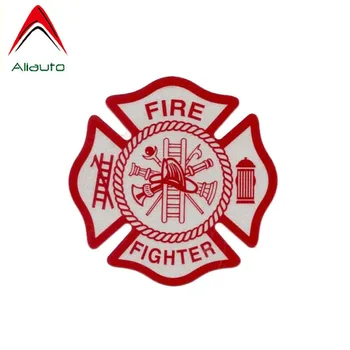 

Aliauto Warning Car Sticker Fire Fighter Funny Personality Waterproof Automobiles & Motorcycles Accessories PVC Decal,14cm*14cm