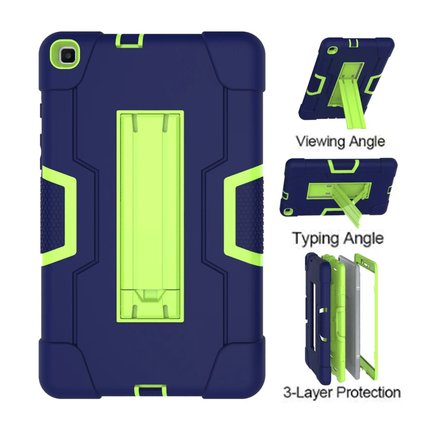 Dark Blue Green Противоударный чехол для samsung Galaxy Tab A 8,0 T290 T295 детский безопасный полный защитный чехол для samsung Galaxy Tab A 8 дюймов 201 - Цвет: Dark Blue Green
