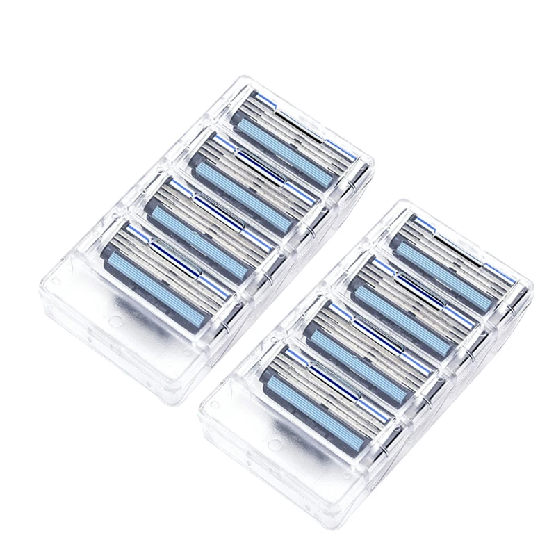 8pcs/lot Men's shaving razor blades for men shaving 3 layers shaving blade Cassette for mache 3