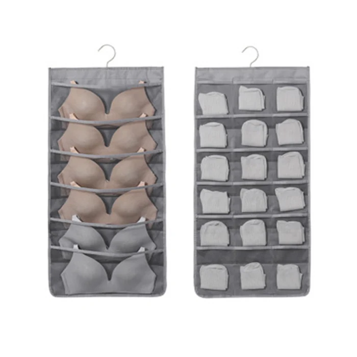 Double Sided Wall Door Closet Hanging Storage Bag Organizer Pouch Oxford Cloth Hanging Bag PAK55
