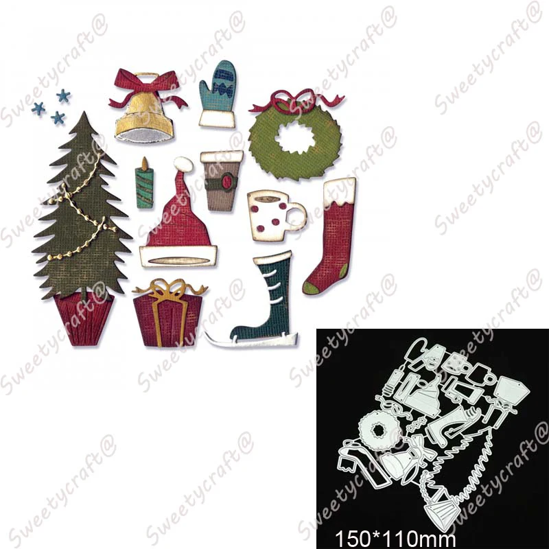 2056 Christmas Tree Hat Dies Cutting