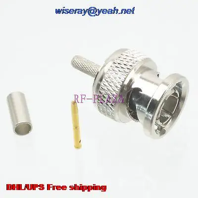 DHL/EMS 100 шт. коннектор штекер BNC обжимной RG174 RG316 LMR100 RG179 кабель 75ohm-A3
