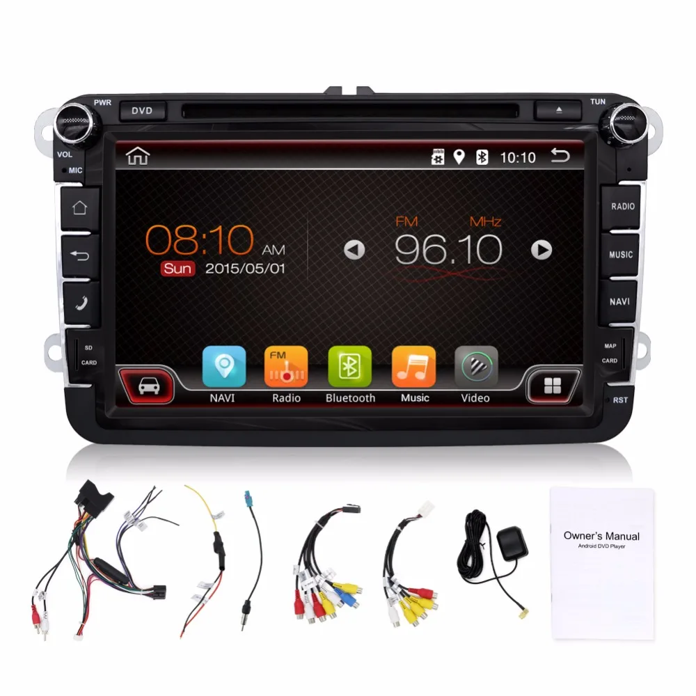 Автомагнитола 8 &quot 2 Din 4 ядра Android 10 0 для VW SAGITAR JATTA JETTA MAGOTAN + 32 ГБ мультимедийный
