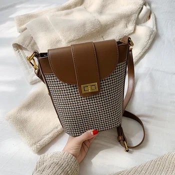 

Red Small Bag Women Bag Autumn and Winter Small Fresh 2019 Oblique Bag Women's Bucket Bag Women Shoulder Bag