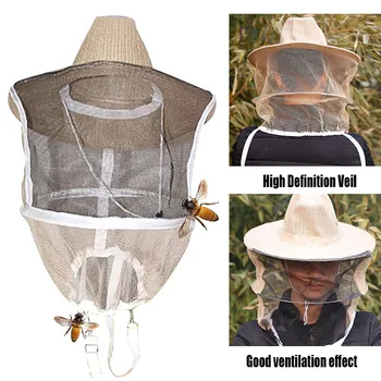 

Beekeeping Net Hat Mosquito Bee Insect Mesh Head Face Protector Mask --M25