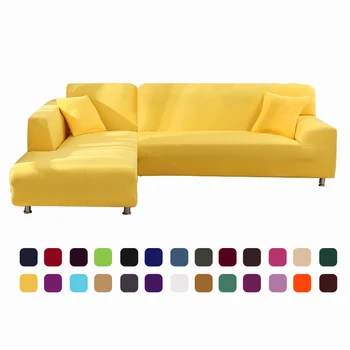 Get Solid Corner L Shape Sofa Covers 11 Chair And Sofa Covers