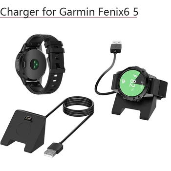 

1M Charging Dock USB Charger Smart Watch Power Adapter Charger Cable Holder for Garmin Fenix6 6S 6X 5S 5X Vivotive3 Accessories