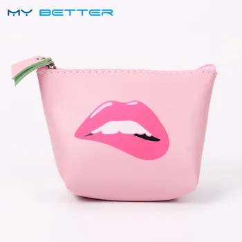 

1PC PU Leather Zipper Key Case Bag Creative Coin Purse Girls Case Cute Cartoon Modern Girl Wallet