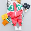 2022 Hot Kid Tracksuit Boy Girl Clothing Set New Casual Long Sleeve Letter Zipper Oufit Infant Clothes Baby Pants 1 2 3 4 Years 4