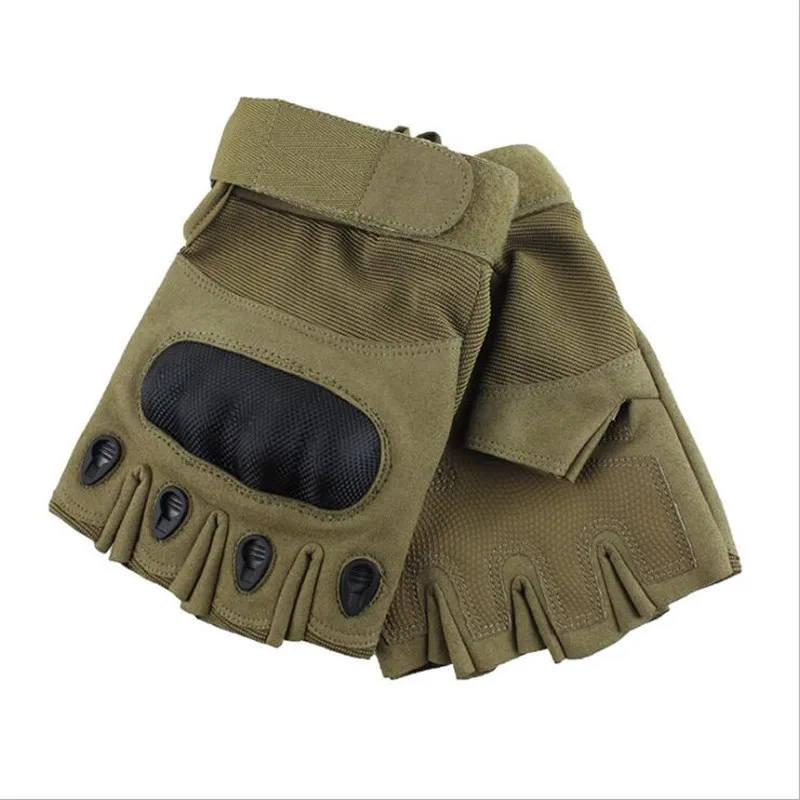Men's Tactical Gloves Military Army Fingerless Gloves Outdoor Sports Anti-Slip Shooting Fightin Paintball Airsoft Bicycle Gloves