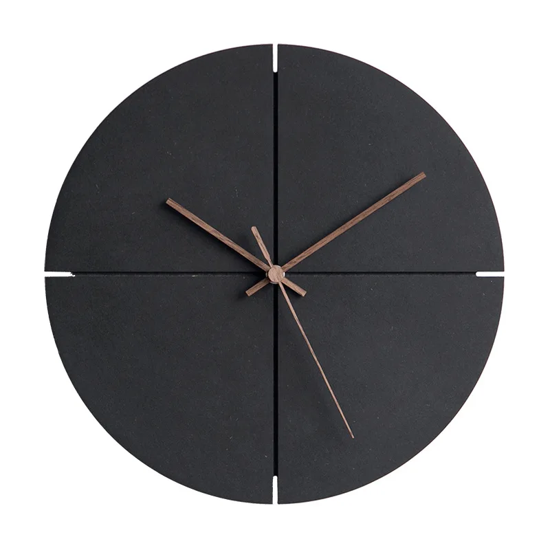 12 дюймов бесшумные настенные часы европейские короткие деревянные бытовые часы креативные художественные часы для гостиной украшения дома