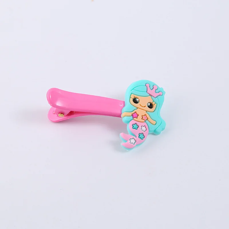

New arrival children's fashion hair jewelry soft gelatin hairpin BB hairpin PVC cartoon hair accessories