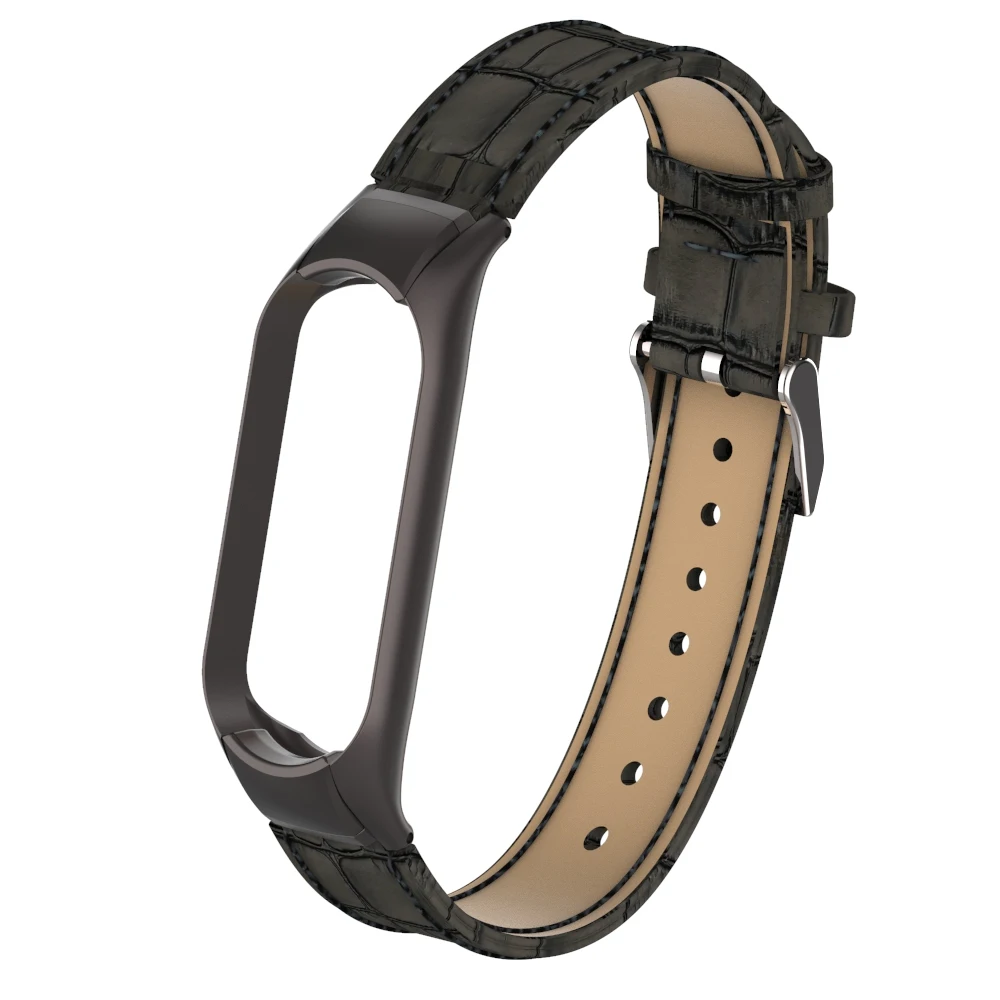 Ремешок из натуральной кожи для Mi Band 5 элегантный браслет Xiaomi 5|Ремешки часов| |
