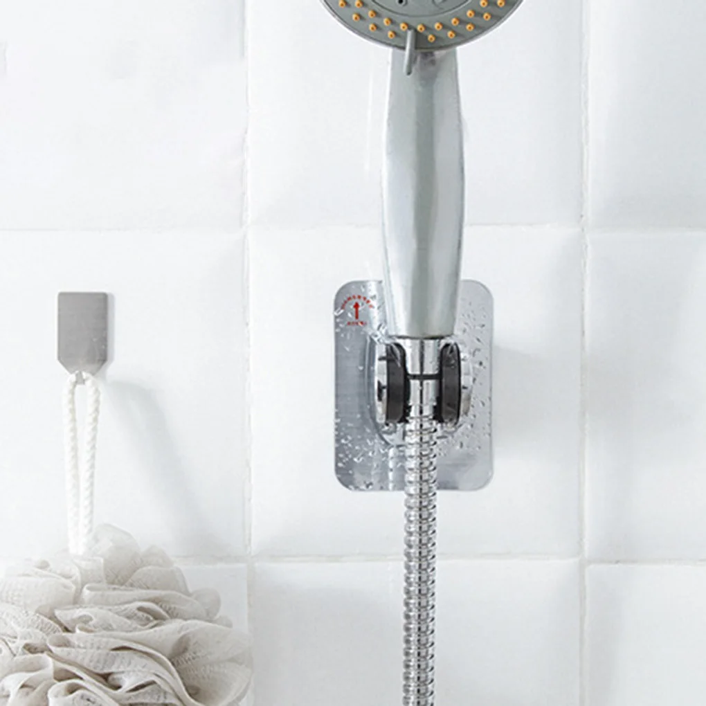Adjustable Shower Head Holder Self-adhesive Handheld Drill-free Showerhead  Rack Punch-free Chrome Bathroom Wall Mount Bracket - Shower Mounting  Brackets - AliExpress