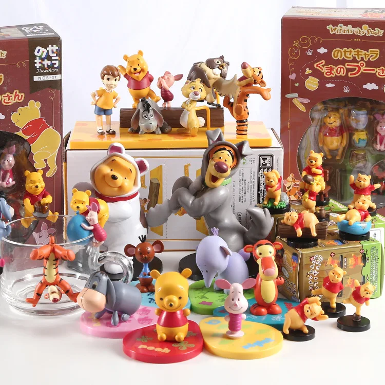 Экшн-Фигурка Винни-Пух тигр поросенок Disney ПВХ фигурка осанки коллекция украшений