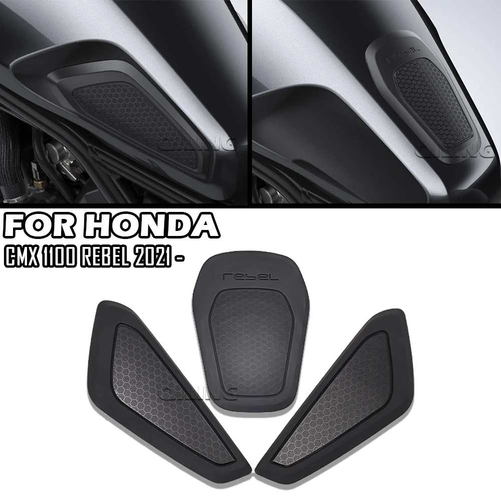 Fit For Honda CMX 1100 Rebel 2021 Motorcycle Tank Pad Side Tank Pad Grip Non-slip Stickers Fuel Tank Traction Pad Rebel 1100 CMX