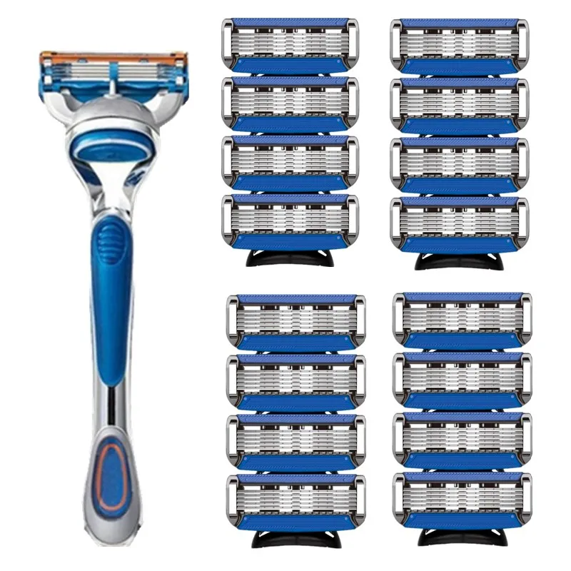 

Men's Shaver Razor Blade Shaving Razor With Handle 5 Layer Razor Blade Heads For Gillet te Fusion 5 All Series Holder