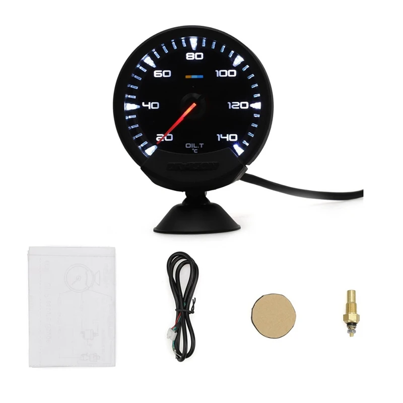 60mm 12V Led Pointer Type Car Modified Oil Temperature Meter with Sensor | Автомобили и мотоциклы
