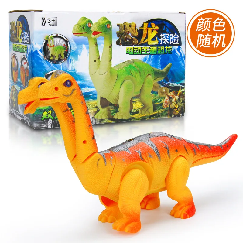 Children Shining Electric Dinosaur Toy Model Plastic Dinosaur Model Flash Toy Night Market Stall Hot Selling