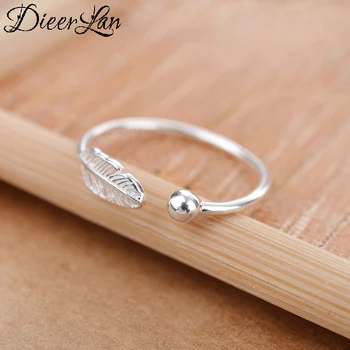 

Summer Beach Vacation 925 Sterling Silver Vintage Feather Ring For Women Boho Knuckle Rings Boho New Charming Jewelry