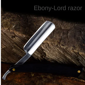 

Shaving Razor Barber Tools Ebony Vintage Razor Manual Razor Traditional Shaving Knife Retro Christmas Gifts G1125