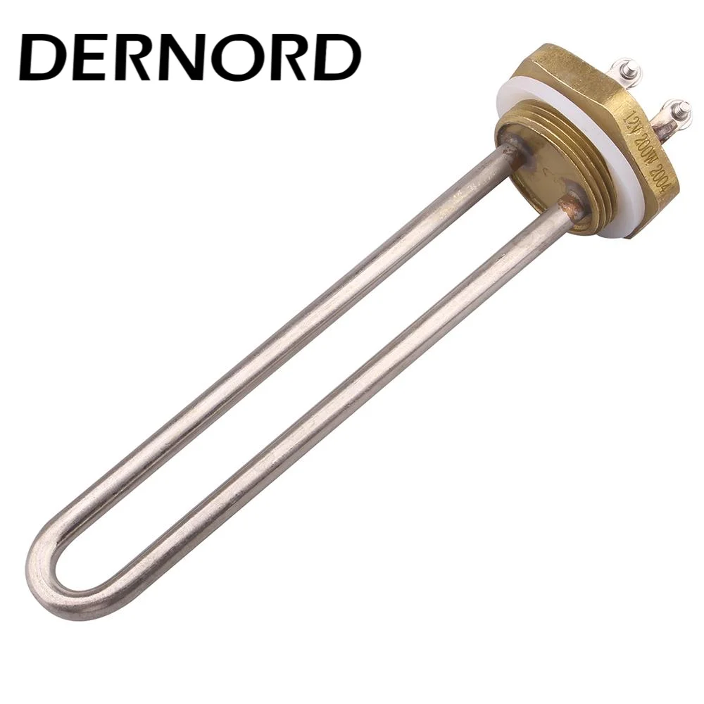 Dernord Water Heating Element 12v 200w Immersion Screw Plug Heater With 1'' BSP Dernord Water Heating Element 12v 200w Immersion Screw Plug Heater With 1'' BSP