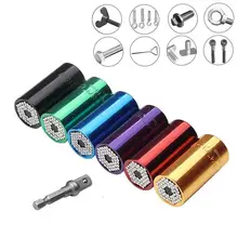 2 шт. набор головок динамометрического ключа Универсальный адаптер 7-19 мм Мощность дрель храповая втулка гаечный ключ ручка Мульти ручные инструменты