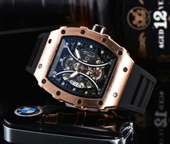 

gold Luxury RM Men Waterproof Watch Male Watches Automatic Man Wristwatches Clock Gift Best Gifts for Men
