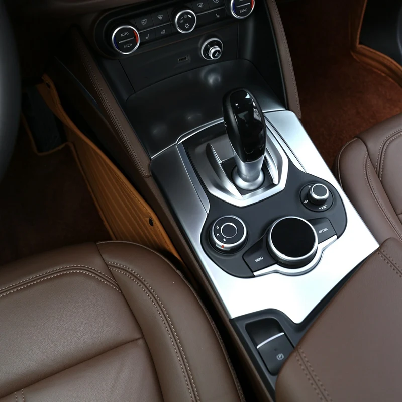 Подходит для Alfa Romeo Giulia Abs внутренняя центральная консоль сдвижная панель Крышка отделка автоматические аксессуары