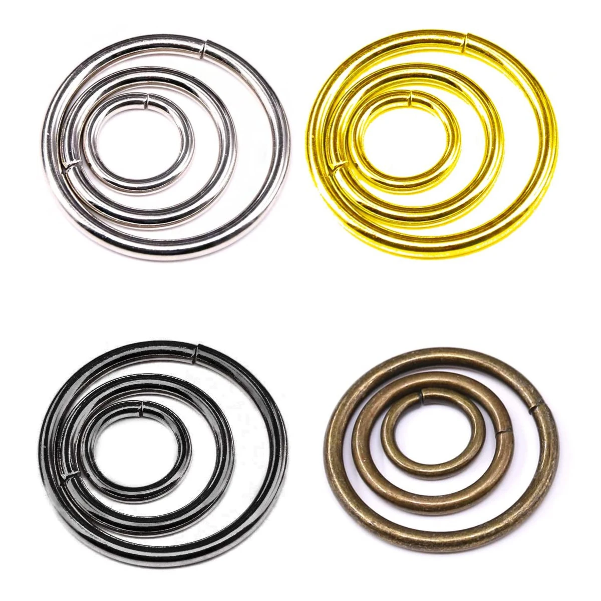 

Multi-Purpose Metal O Ring for Hardware Bags Ring Hand DIY Accessories - 15mm, 19mm, 25mm, 32mm, 38mm