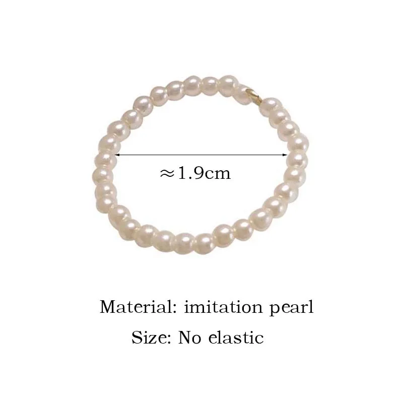 Pearl Bead Rings for Women Geometric Simulated Pearls Minimalist Finger Ring Vintage Party Jewellery Wedding Accessories Gifts - Image 2