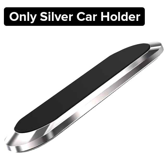 Silver Мини Универсальный магнитный автомобильный держатель для телефона с магнитной опорой для смартфона Voiture 360 Telefoonhouder Auto Suporte Celular Carro - Цвет: Silver