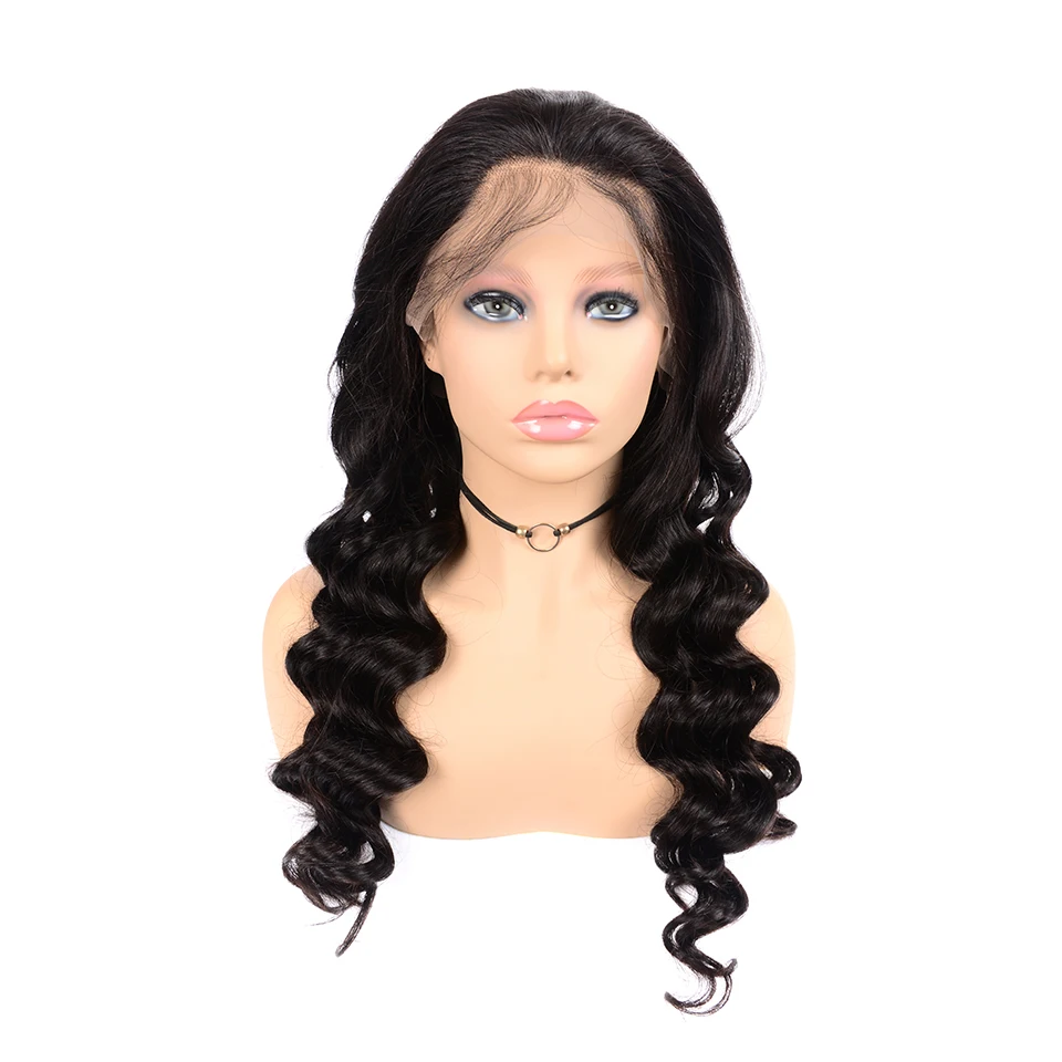 

Brazilian Loose Deep Wave Lace Front Human Hair Wigs For Black Women 150 Density 13x4 Lace Front Wig Pre Plucked Natural Wig