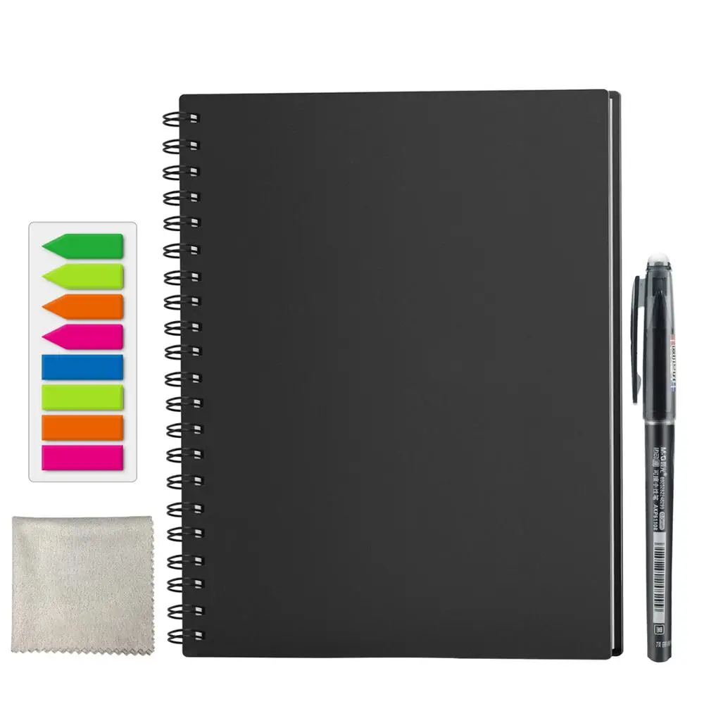 

Smart Reusable Erasable Notebook Paper Microwave Wave Cloud Erase Notepad Note Pad Lined With Pen