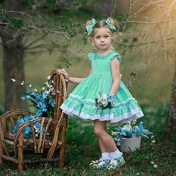 

EACHIN Girls Dresses Baby Children's Sweet Lace Clothing Tutu Kids Dresses Little Girls Clothes Wedding Princess Party Dresses