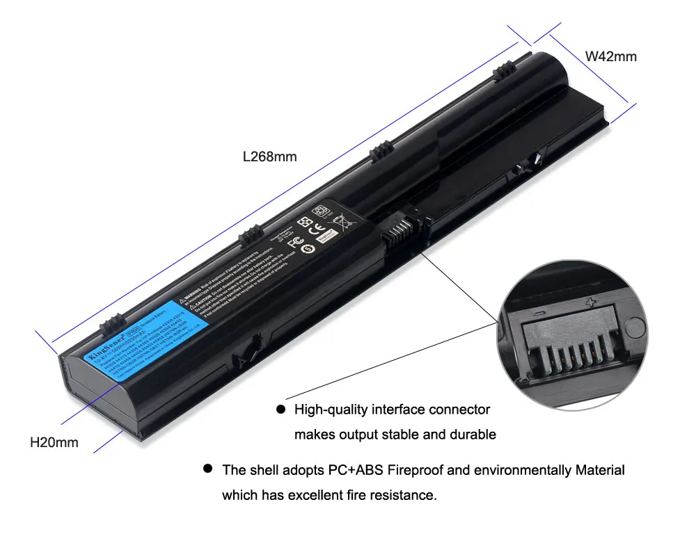Bateria do Portátil do Kingsener-pr06 para hp Probook 4330s 4331s 4530s 4540s 4535s 4430s 4435s Hstnn-ob2t Hstnn-lb2r Db2r Pr09 - Imagem 3