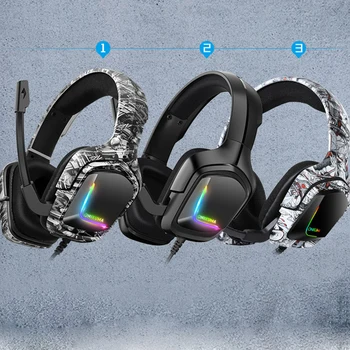 Rgb Gaming Headset Surround Sound Mic Usb Wire Headphones 3 5mm For Xbox Ps4 Laptop Wire Mic Sound Ps4 Headphones