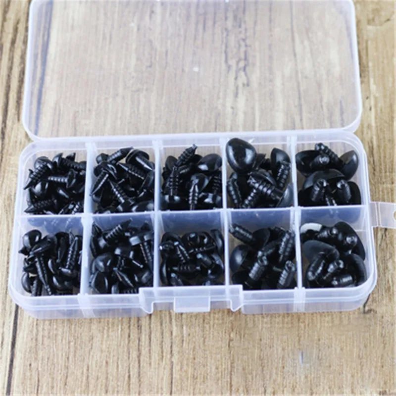 133Pcs Safety Nose Eyes Triangle Nose Plastic Eyes for Dolls Toys Crochet Bear Dolls Nose Eyes Amigurumi Making Accessories Toys — view 6