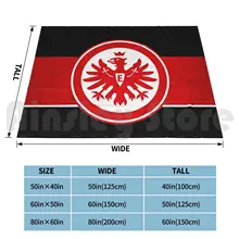 Germany Eintracht Frankfurt Football Soccer Blanket For Sofa Bed Travel  Eintracht Sge Frankfurt Frankfurt - AliExpress Home & Garden