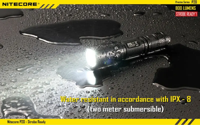 NITECORE P20 800LM стробоскоп готов тактический Водонепроницаемый фонарь 18650 Открытый Кемпинг Охота портативный фонарь