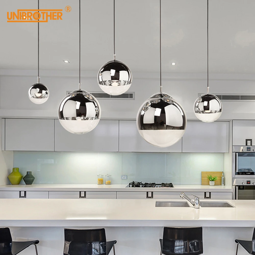 

LED ball hanglamp modern industrial luminaire Stair hall Office Studio Front desk Decor lighting 40cm round Pendant Lights