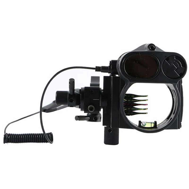 

New Five-Pin Fast Adjustment Sight Ranging Bow Aiming Laser Range Finder for Hunting Entertainment Archery Real-Time Rangefinder